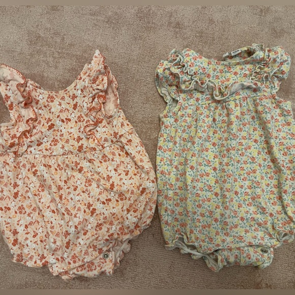 Janie and Jack Rompers, Set of 2, Size 6-12m - Picture 1 of 6